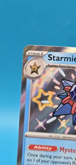 Starmie 119/091 Shiny Rare Paldean Fates Pokemon Holo Near Mint B9 - Image 2