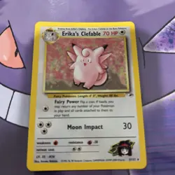 Pokemon TCG Erika's Clefable Gym Heroes - Image 1