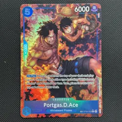 One Piece OP08-052 Portgas.D. Ace Treasure Rare TR OP10 Alt Art - Image 1