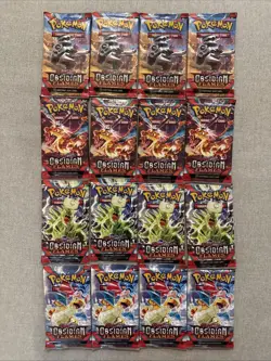 Pokemon TCG: Scarlet and Violet Obsidian Flames x16 Booster Packs Sealed - Image 1