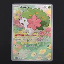Pokemon TCG Card Shaymin 185/182 Destined Rivals Illustration Rare - NM - Image 1