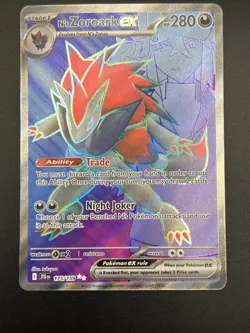 N's Zoroark ex 175/159 Sv09: Journey Together NM Holo Pokemon TCG - Image 1