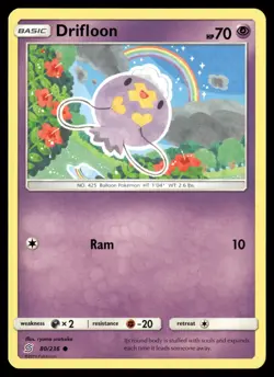 Drifloon 80/236 Common Unified Minds Pokemon Near Mint - Image 1