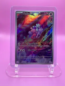 POKEMON Tinkatink 216/193 Sv02: Paldea Evolved Holo IR Illustration Rare - Image 1
