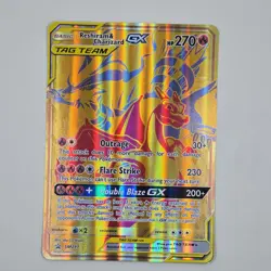 POKEMON TCG CHARIZARD & RESHIRAM GX TAG TEAM PROMO JUMBO SM247 - Image 4