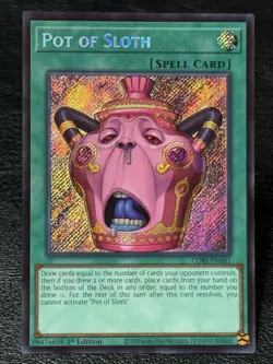 Pot of Sloth CORI-EN061 - 1st Edition Secret Rare - Yu-Gi-Oh! TCG: Chaos Origins - Image 1