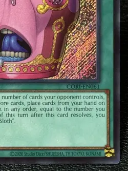 Pot of Sloth CORI-EN061 - 1st Edition Secret Rare - Yu-Gi-Oh! TCG: Chaos Origins - Image 4