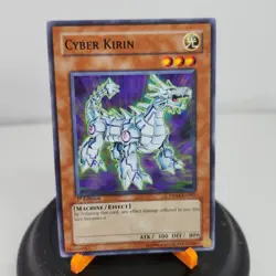 Cyber Kirin 1st Ed DP04-EN005 LP Yugioh Monster Card 1996 Vintage Rare - Image 1