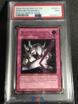 Yugioh - Rare Metalmorph RDS-EN052 1st Edition Ultimate Rare PSA 9 MINT - Image 1