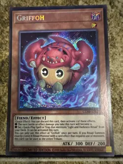 Konami Yu-Gi-Oh! TCG Griffoh Secret Rare Foil 1st Ed CORI-ENSP1 - Image 1