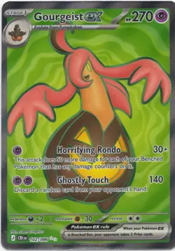 Gourgeist ex Ultra Rare Pokemon TCG Holo 102/086 NM - Image 1