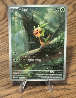 Pokemon TCG Chespin Illustration Rare 087/86 Chaos Rising - Image 1