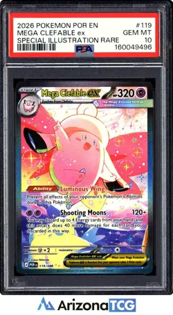 Pokemon 2026 Mega Clefable ex 119/088 Special Illustration Rare GEM MINT PSA 10 - Image 1