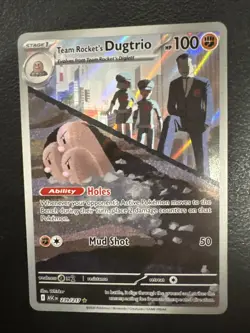 2026 Pokemon TCG English Team Rocket's Dugtrio 239/217 Full Art A - Image 1