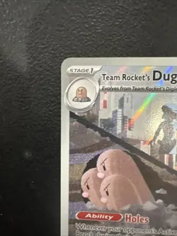 2026 Pokemon TCG English Team Rocket's Dugtrio 239/217 Full Art A - Image 2