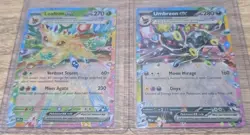 Pokemon TCG UMBREON Ex 060/131 PRISMATIC EVOLUTIONS + LEAFEON Ex 006/131 2x Card - Image 1
