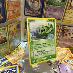 POKEMON CACNEA 47/100 COMMON HOLOFOIL EX CRYSTAL GUARDIANS STAMPED CARD - Image 2