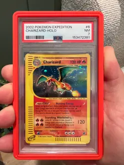 2002 Pokemon Expedition #6/165 Charizard Holo PSA 7 - Image 1