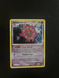 Spiritomb 16/146 Swirl Holo Rare - D&P Legends Awakened - Pokemon 2008 LP - Image 1