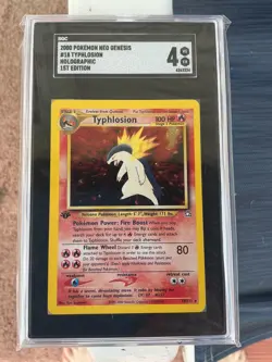 2000 Pokemon Neo Genesis 1st Edition Typhlosion Holo SGC 4 #18/111 VGEX - Image 2