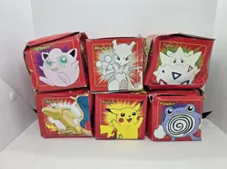1999 Pokemon Burger King Gold Plated Trading Card Set of 6 Pokeball Sealed - Image 1