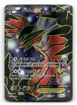 Yveltal EX 144/146 Ultra Rare XY Pokemon DMG - Image 1