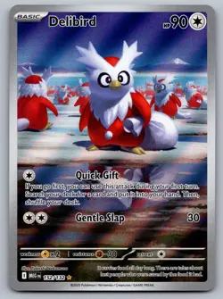Pokemon Mega Evolution Delibird 152/132 Holo Illustration Rare Near Mint - Image 1