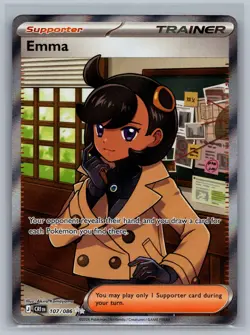 Pokemon Chaos Rising Emma 107/086 Holo Ultra Rare Near Mint - Image 1