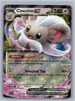 Pokemon Chaos Rising Cinccino ex 073/086 Holo Double Rare Near Mint - Image 1