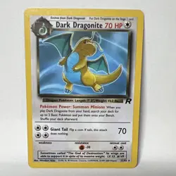 Pokemon TCG Dark Dragonite 22/82 Team Rocket Rare Unlimited English 70 HP - Image 1