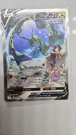 Pokemon TCG Rayquaza V Alt Art Full Art Holo Ultra Rare 194/203 210 HP ENG - Image 3