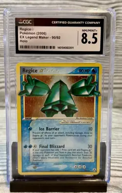 Pokemon Gold Star Regice 90/92 CGC 8.5 Legend Maker - Image 1
