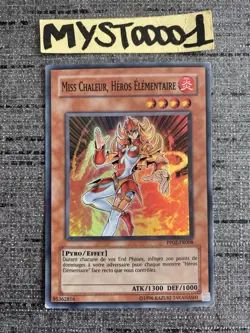 Carte Yu-gi-oh! Miss Chaleur Heros Elementaire PP02-FR008 Super Rare Francais - Image 1