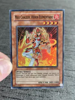 Carte Yu-gi-oh! Miss Chaleur Heros Elementaire PP02-FR008 Super Rare Francais - Image 3