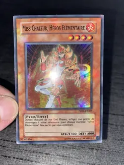 Carte Yu-gi-oh! Miss Chaleur Heros Elementaire PP02-FR008 Super Rare Francais - Image 5