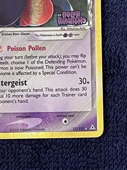 Pokemon TCG Vileplume 17/110 EX Holon Phantoms Stamped Holo Rare Delta Species - Image 3