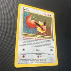 Eevee #11 Black Star Promo Holo Rare Vintage 2000 Pokemon Card - LP - Image 3
