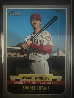 Topps 2019 Heritage High Number Shohei Ohtani Award Winners AW-5 Angels - Image 1