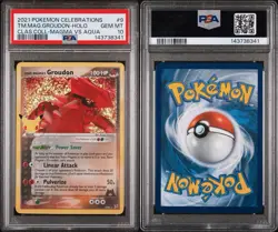 2021 Pokemon Celebrations Classic Magma vs Aqua #9 Team Magma's Groudon PSA 10 - Image 3