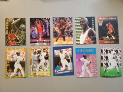 Michael Jordan Lot Of 10 Diffrent Novelty Cards - Image 1