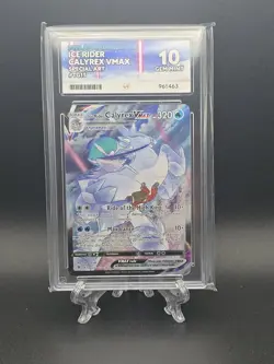 2022 Pokemon Astral Radiance Ice Rider Calyrex VMAX #TG15 Trainer Gallery ACE 10 - Image 1