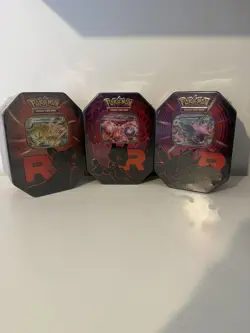 Pokemon TCG: Team Rocket Tin - Set of 3 - Brand New And Sealed! FASTSHIP 💨 🚛 - Image 1