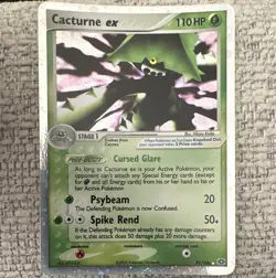 Pokemon TCG Cacturne ex 91/106 Emerald Holo Ultra Rare English 110 HP Stage 1 - Image 1