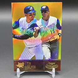 Topps 2001 Gold Label Tim Salmon #102 Class 3 Gold /299 Angels - Image 1