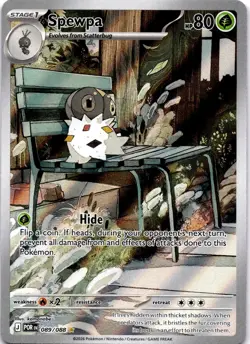 Pokemon Spewpa 089/088 Perfect Order Illustration Rare NM - Image 1