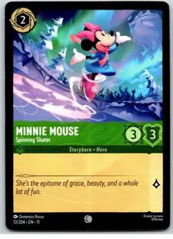 72 Minnie Mouse - Spinning Skater Playset x4 2026 Disney Lorcana Winterspell 4x - Image 2