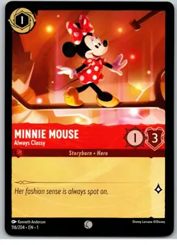 #116 Minnie Mouse, Always Classy PLAYSET x4 Disney Lorcana The First Chapter 4x - Image 4