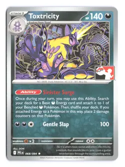 Pokemon Toxtricity Phantasmal Flames 068/094 Prize Pack Series 9 Non Holo - Image 1