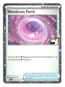 Pokemon Wondrous Patch Phantasmal Flames 094/094 Prize Pack Series 9 Holo - Image 1