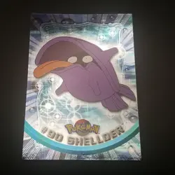Shellder #90 - Topps BLUE LOGO - SILVER HOLO - Series 2 - POKEMON CARD - NM - Image 1
